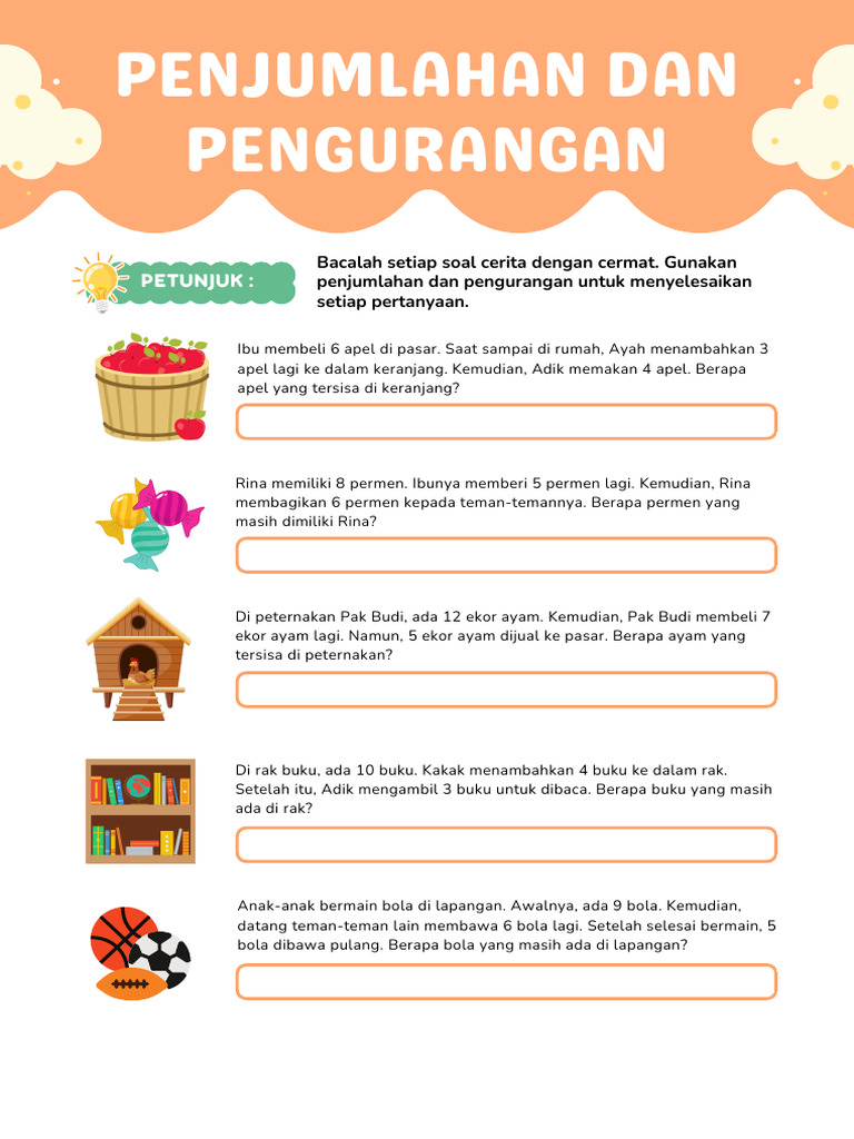 10 Rahasia Cepat Kuasai Soal Cerita Penjumlahan dan Pengurangan Kelas 1 Agar Anak Mahir