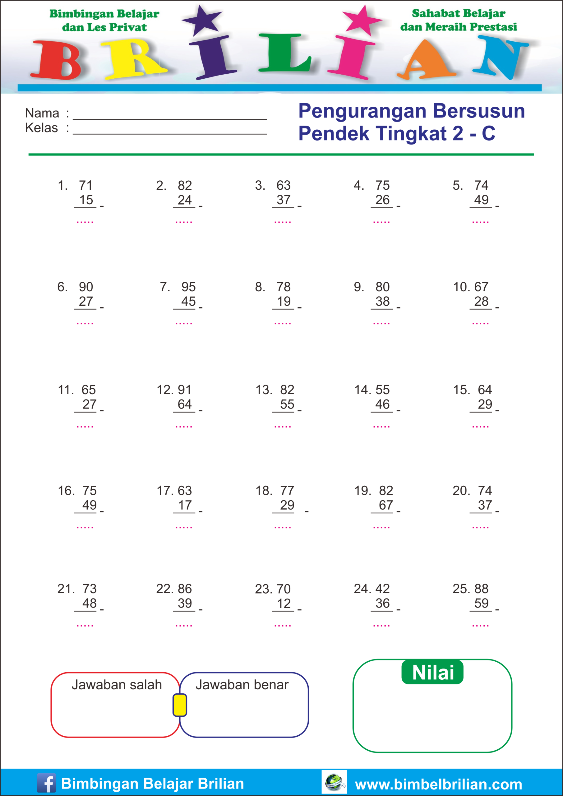 15 Rahasia Cepat Kuasai Soal Matematika Kelas 1 SD Semester 2 Penjumlahan dan Pengurangan