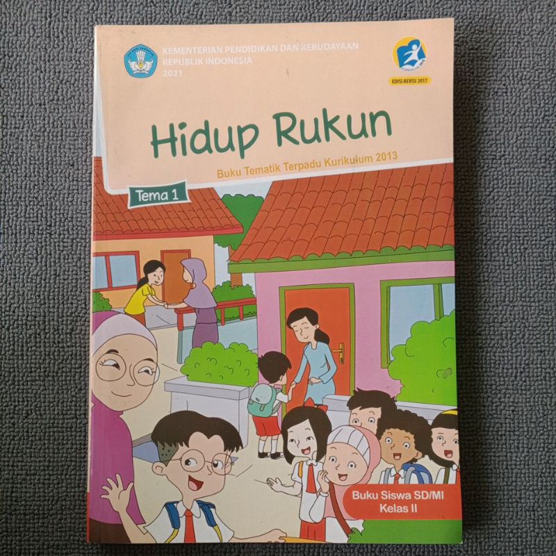 Jual tematik tema 1 hidup rukun kelas 2 SD mi k13 Shopee Indonesia