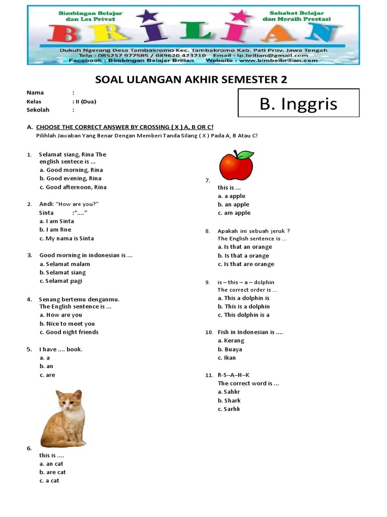 7 Rahasia Sukses Nilai Maksimal Belajar Soal Soal UAS Semester 1 Kelas 3 SD Terbaru