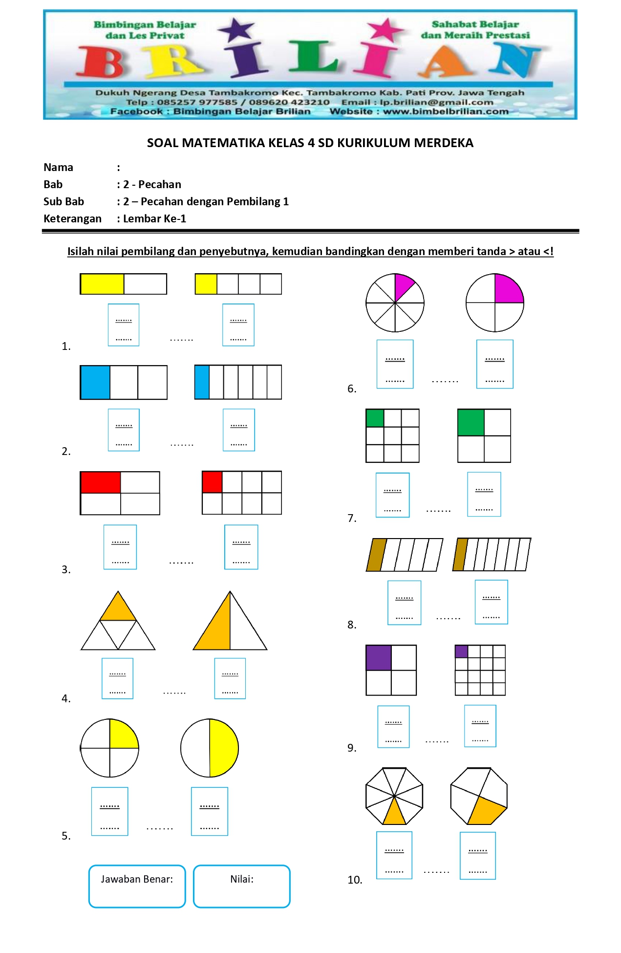 soal matematika smp kelas 1
