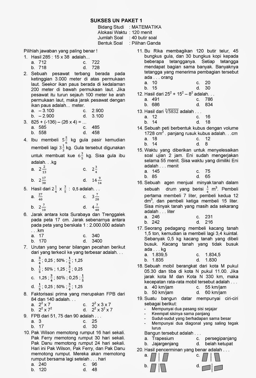 Soal Matematika Kelas X Semester 2 Beserta Jawabannya kumpulan soal
