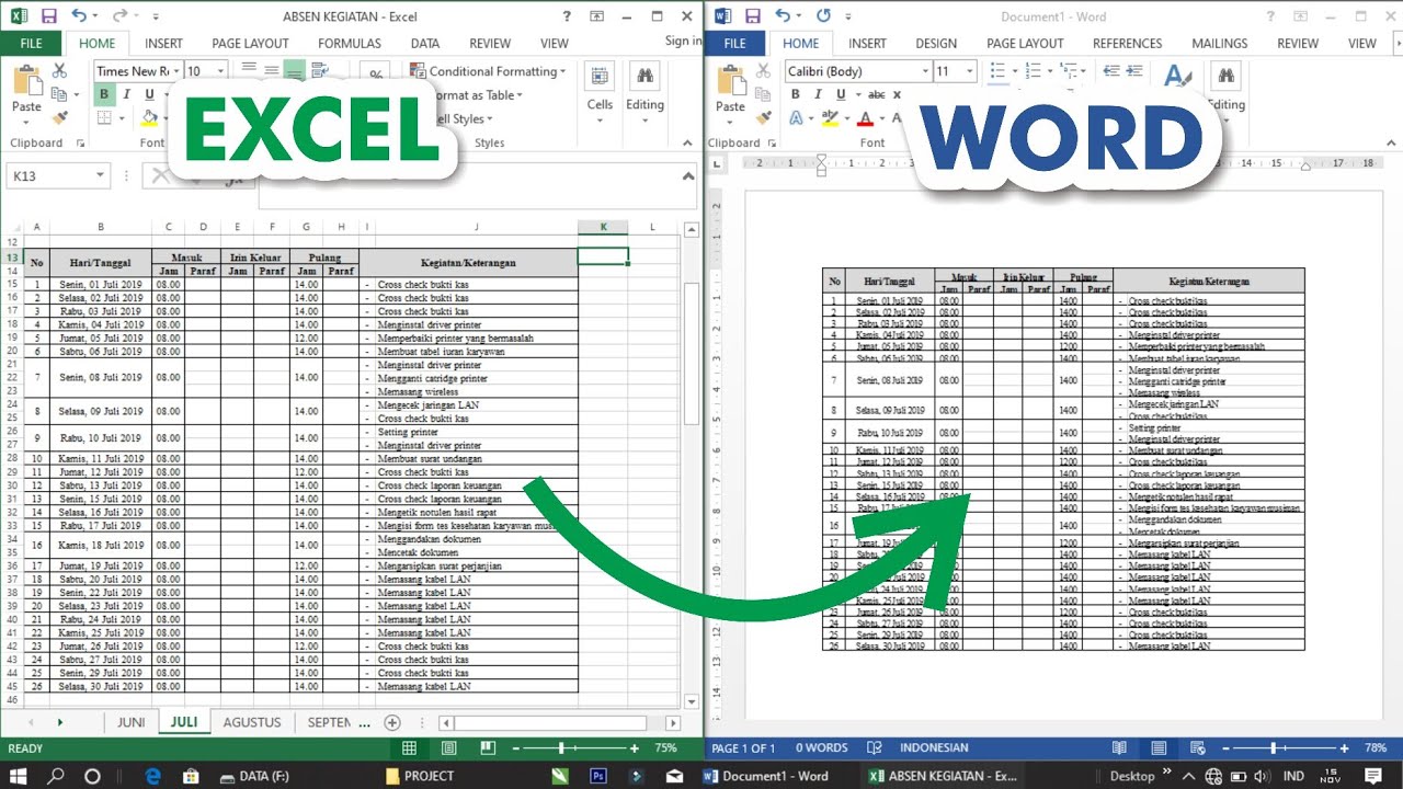 3 Cara Memindahkan Grafik Excel ke Word Agar Tidak Berubah, Wajib Tahu di 2026!