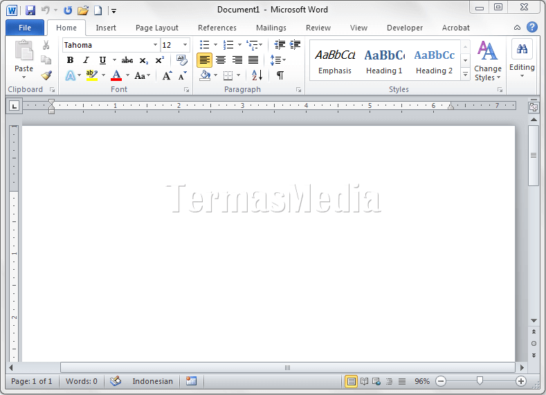 3 Trik Mudah Cara Mengubah Tampilan MS Word 2010 Agar Ruler Muncul