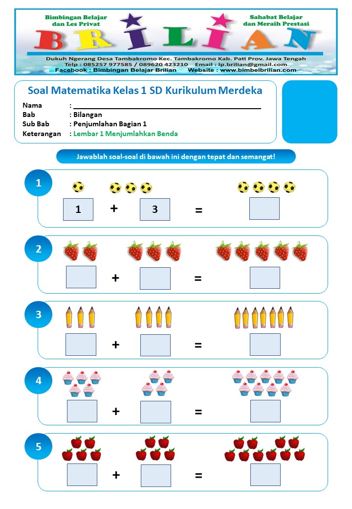 5 Rahasia Contoh Soal Tematik Tema 3 Kelas 1 dari Modul Bimbel Brilian