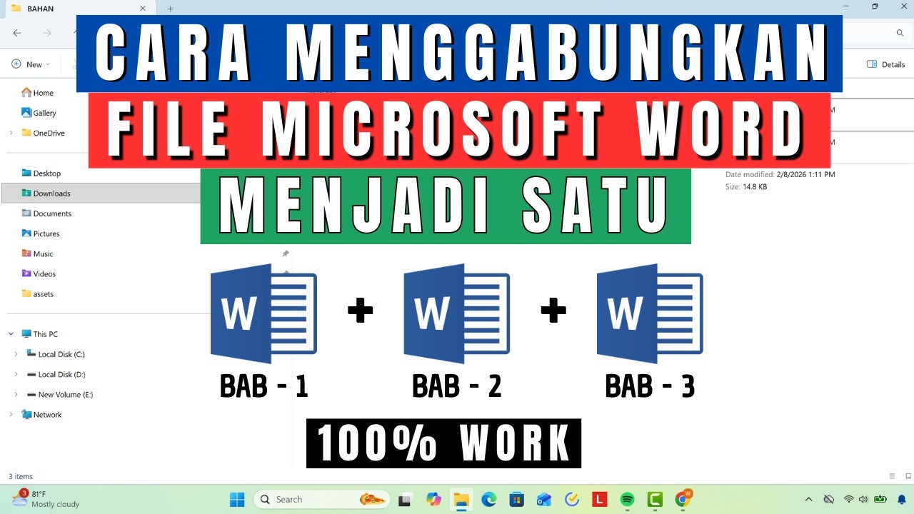Cara Menggabungkan File Word Menjadi Satu Tanpa Copy-Paste Rapi