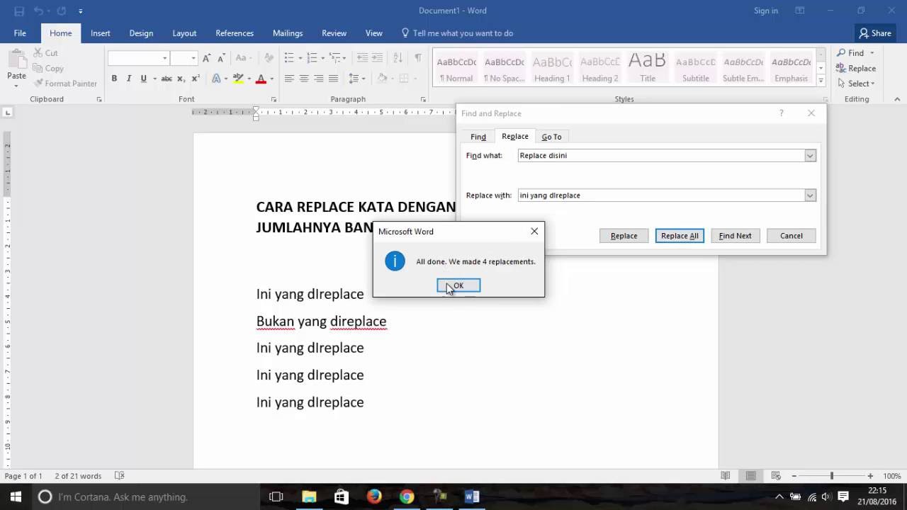 Cara Replace Kata Di Word Dalchaebi Cara Replace Kata Di Word Dalchaebi
