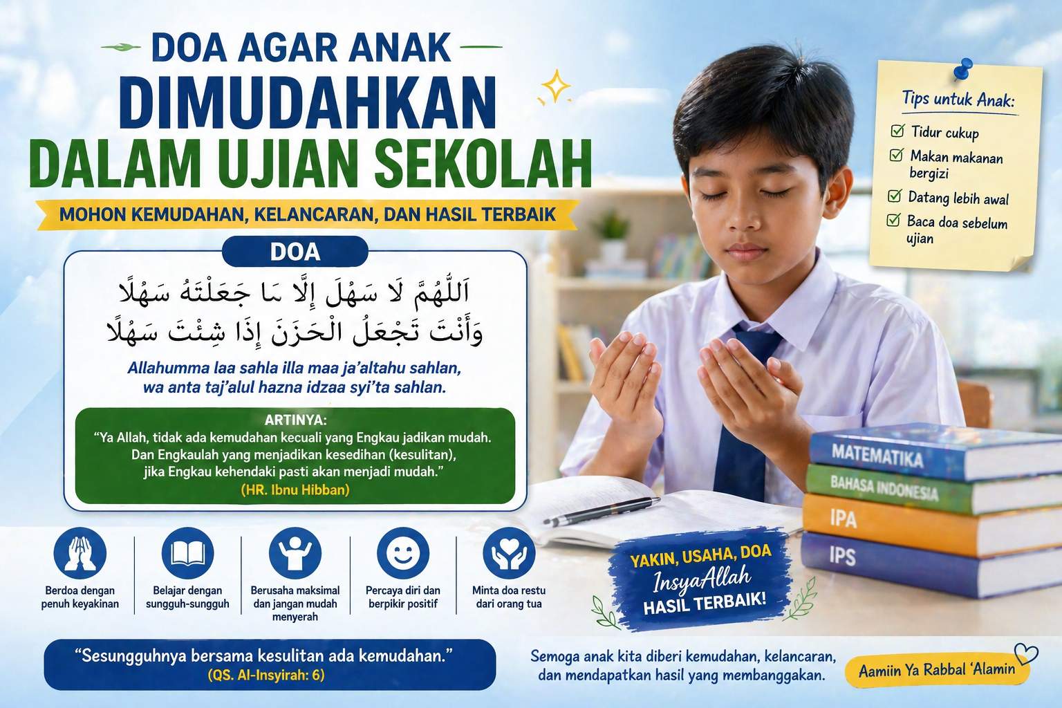 Doa Agar Anak Dimudahkan Dalam Ujian Sekolah Terbaik Doa Agar Anak Dimudahkan Dalam Ujian Sekolah Terbaik