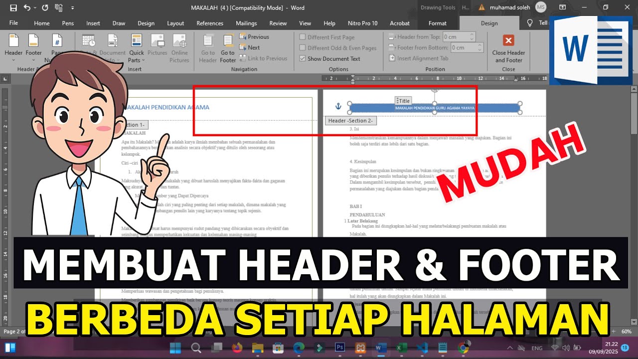 Cara Mengubah Tampilan Header di Word Agar Lebih Profesional dan Rapi