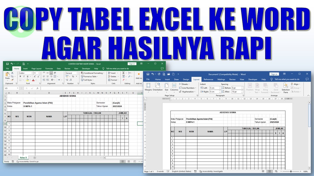 Lowongan Kerja Wedison Indonesia: 3 Cara Mengubah Tampilan Excel Menjadi Word agar CV Dilirik