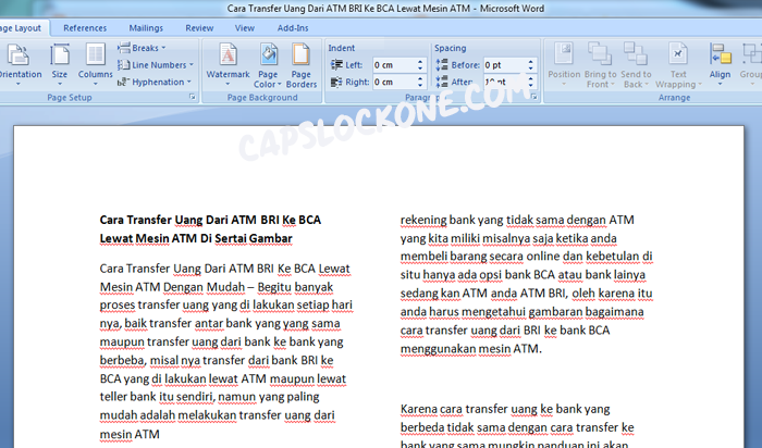 Rahasia yang Jarang Diketahui: Cara Mengubah Tampilan Kertas di Word Menjadi 2