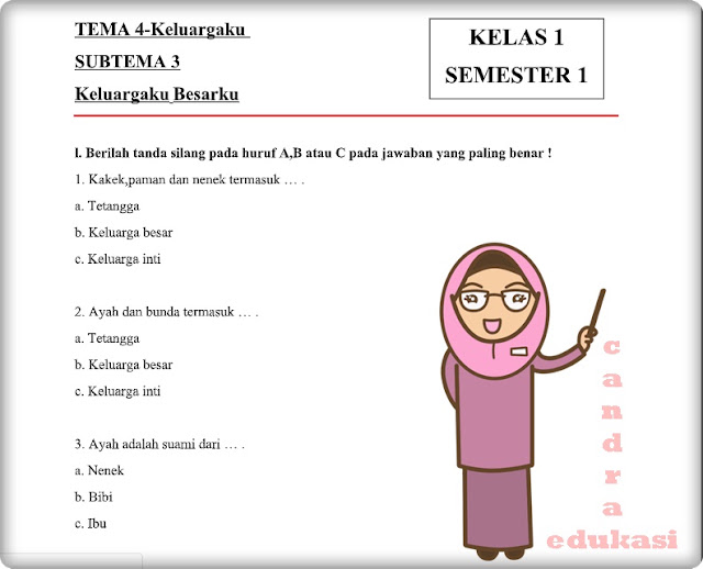 Ternyata 5 Contoh Soal Tematik Tema 3 Subtema 1 Kelas 4 Ini Paling Sering Salah