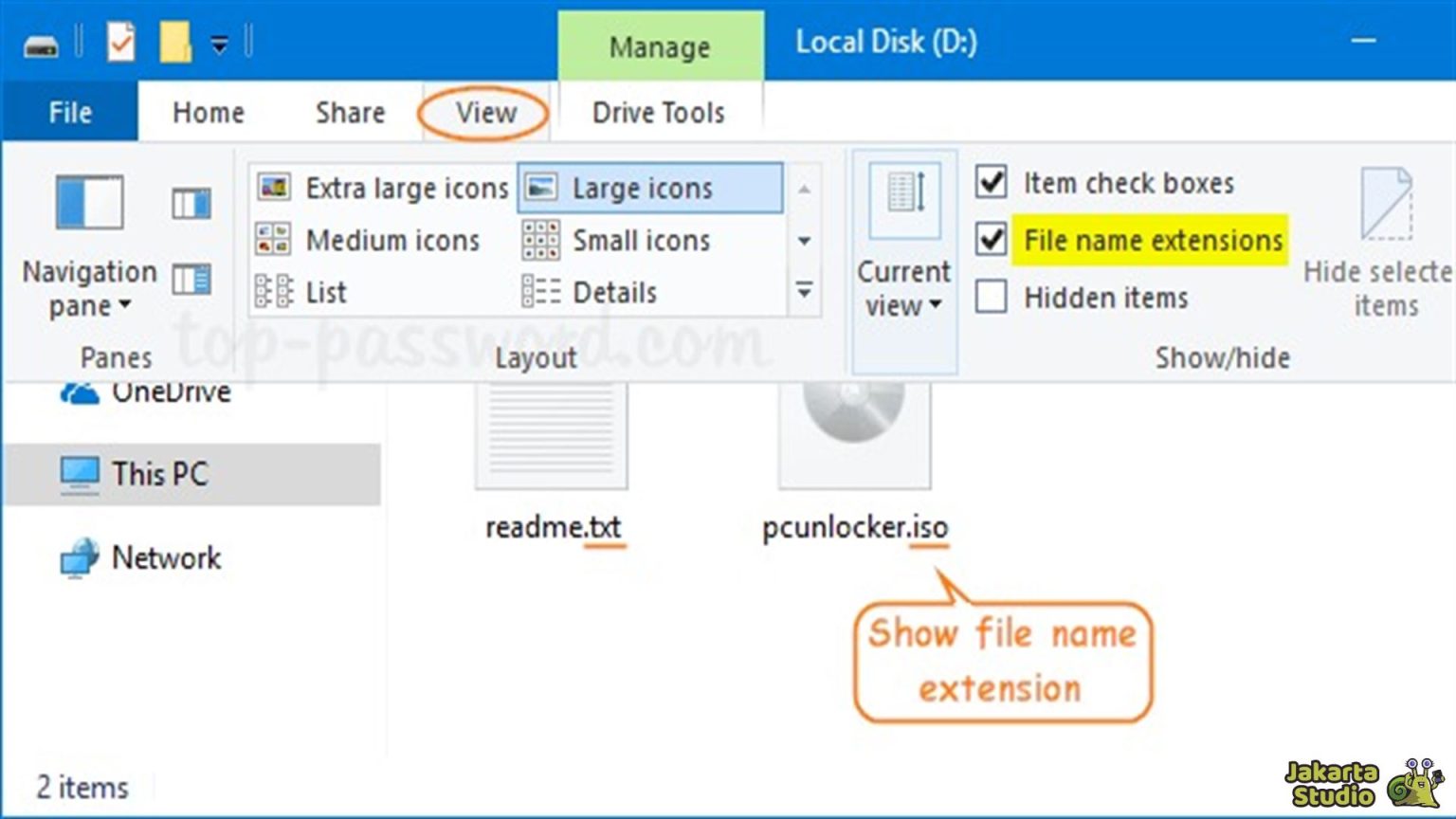 Cara Menampilkan Ekstensi File di Windows 7 8 dan 10