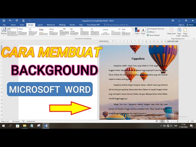 5 Langkah Mudah! Cara Mengubah Tampilan Background Microsoft Word pada Windows 10
