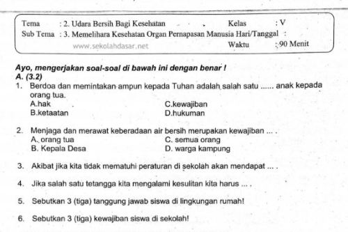 Akhirnya Tersedia 60 Contoh Soal Tematik Tema 2 Subtema 3 Kelas 5 dan Kunci Jawaban untuk Ujian PPG 2026