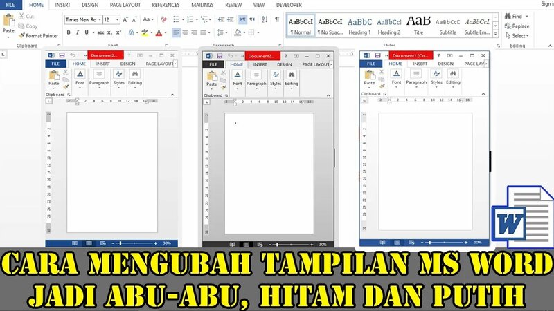Cara Mengubah Tampilan MS Word 2017 dari Mode Gelap ke Terang dengan 3 Langkah Mudah Ternyata