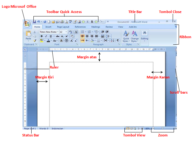 Cara Mengubah Tampilan Microsoft Word 2007 Agar Lebih Modern dan Nyaman Dipakai, Ternyata Semudah Ini