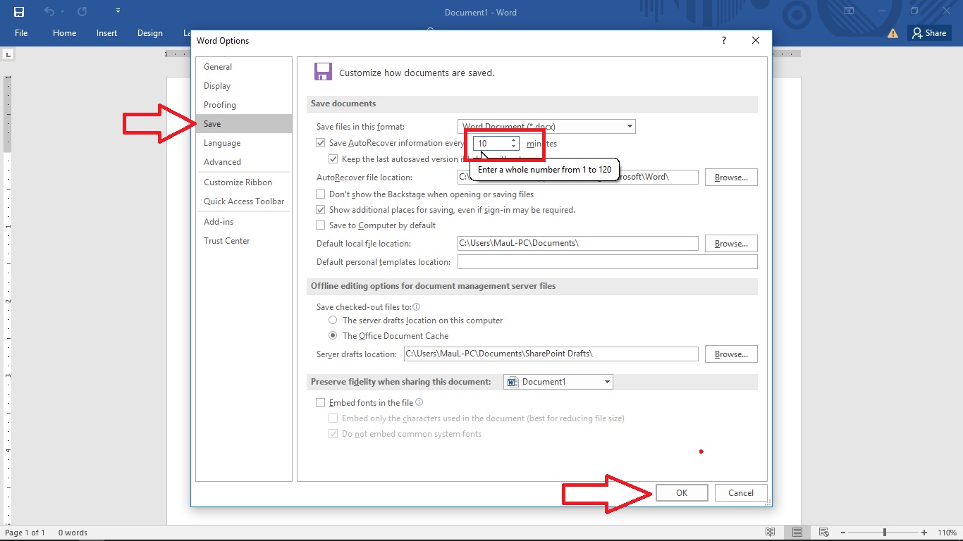 Ternyata Semudah Ini Menghilangkan Garis Merah di Word: Mengubah Saving Auto di Word