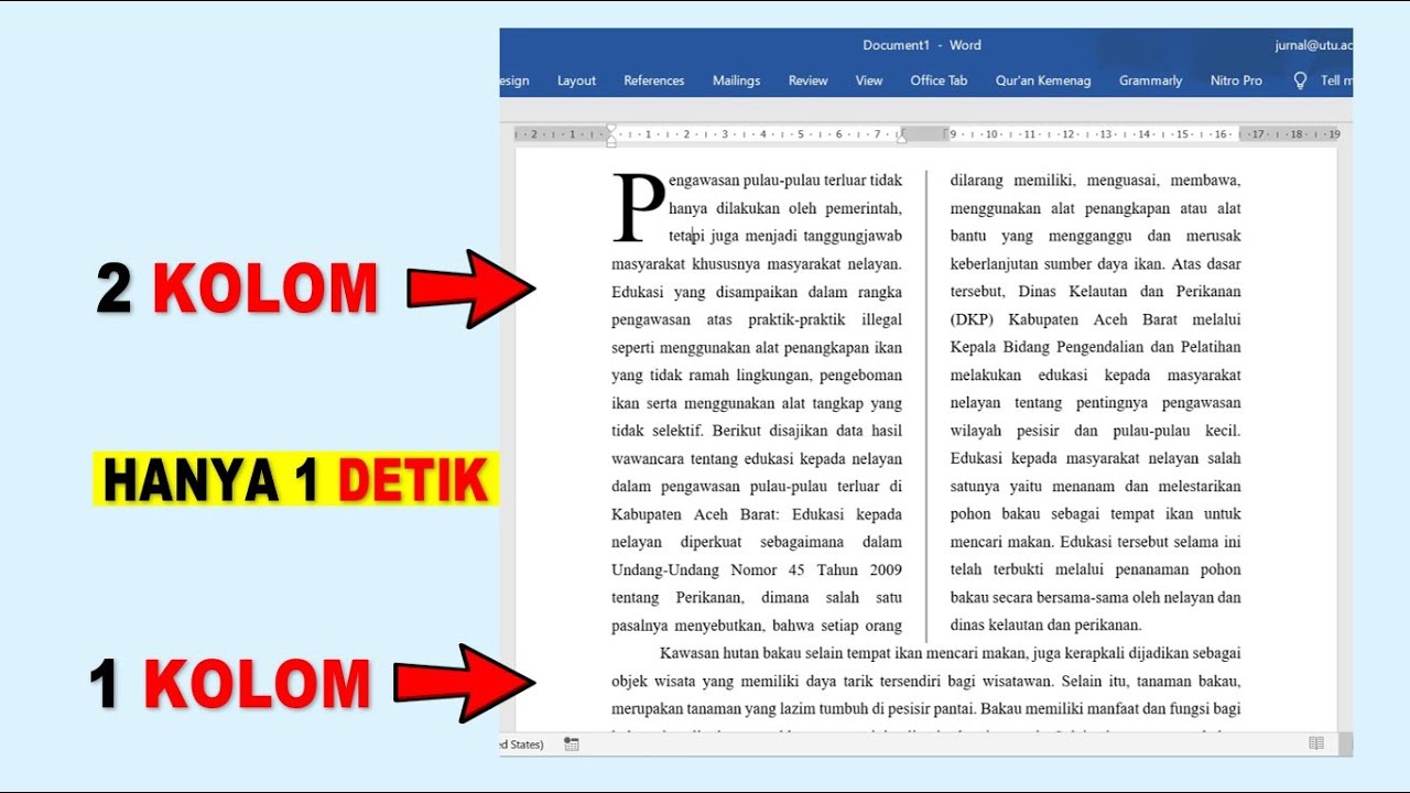 Cara Mengubah Tampilan Kolom di Word Menjadi Normal Kembali Tanpa Ribet