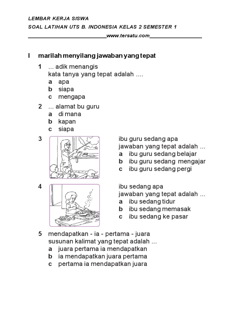 10 Contoh Soal LKS SD Kelas 2 Semester 1 yang Bantu Anak Siapkan PTS Matematika 2026
