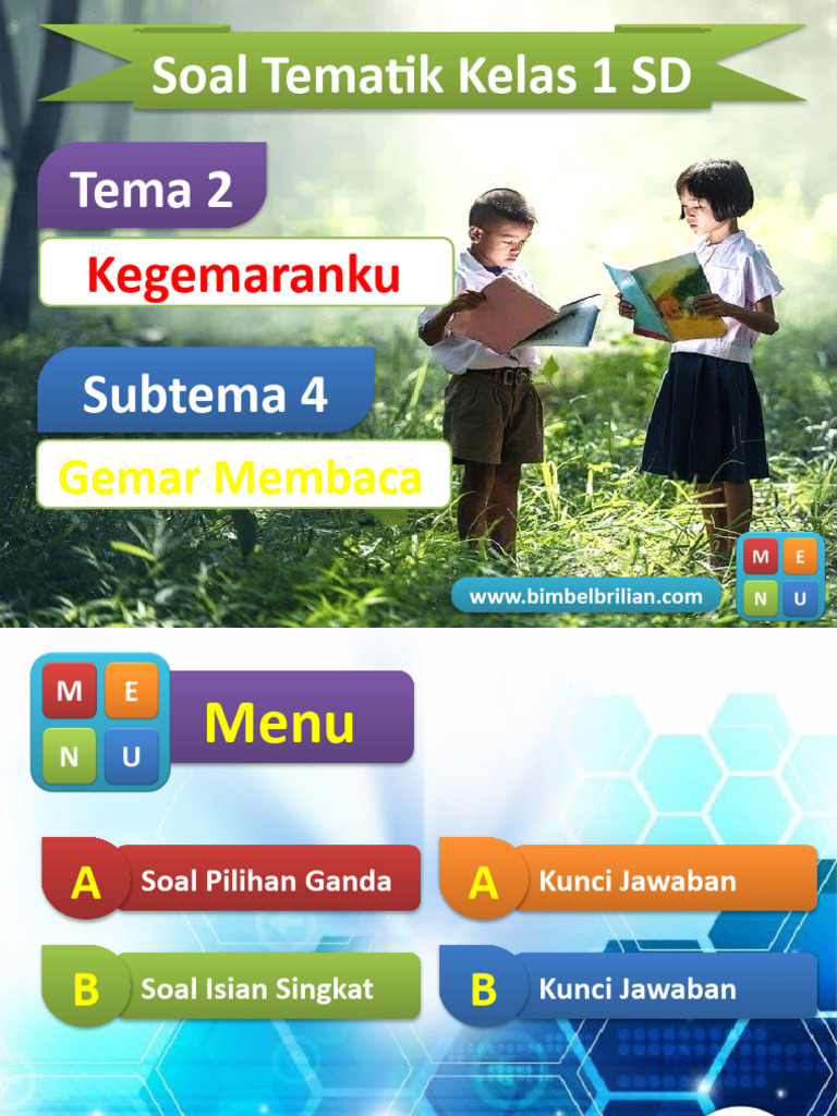 Rahasia Skor Tinggi Soal Tematik Kelas 1 Tema 2 Subtema 4 Revisi 2017 yang Wajib Tahu
