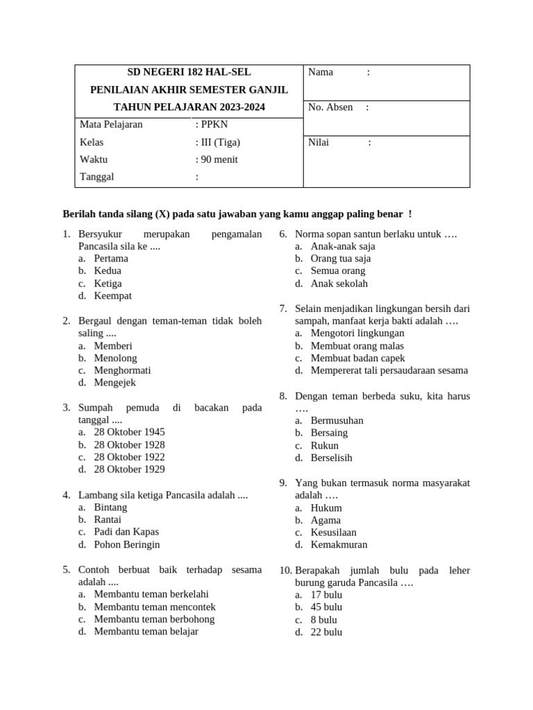 Rahasia Skor Tinggi Ternyata Ada di Kumpulan Soal UAS Kelas 3 SD Semester 1 2019 Ini Rahasia Skor Tinggi Ternyata Ada di Kumpulan Soal UAS Kelas 3 SD Semester 1 2019 Ini